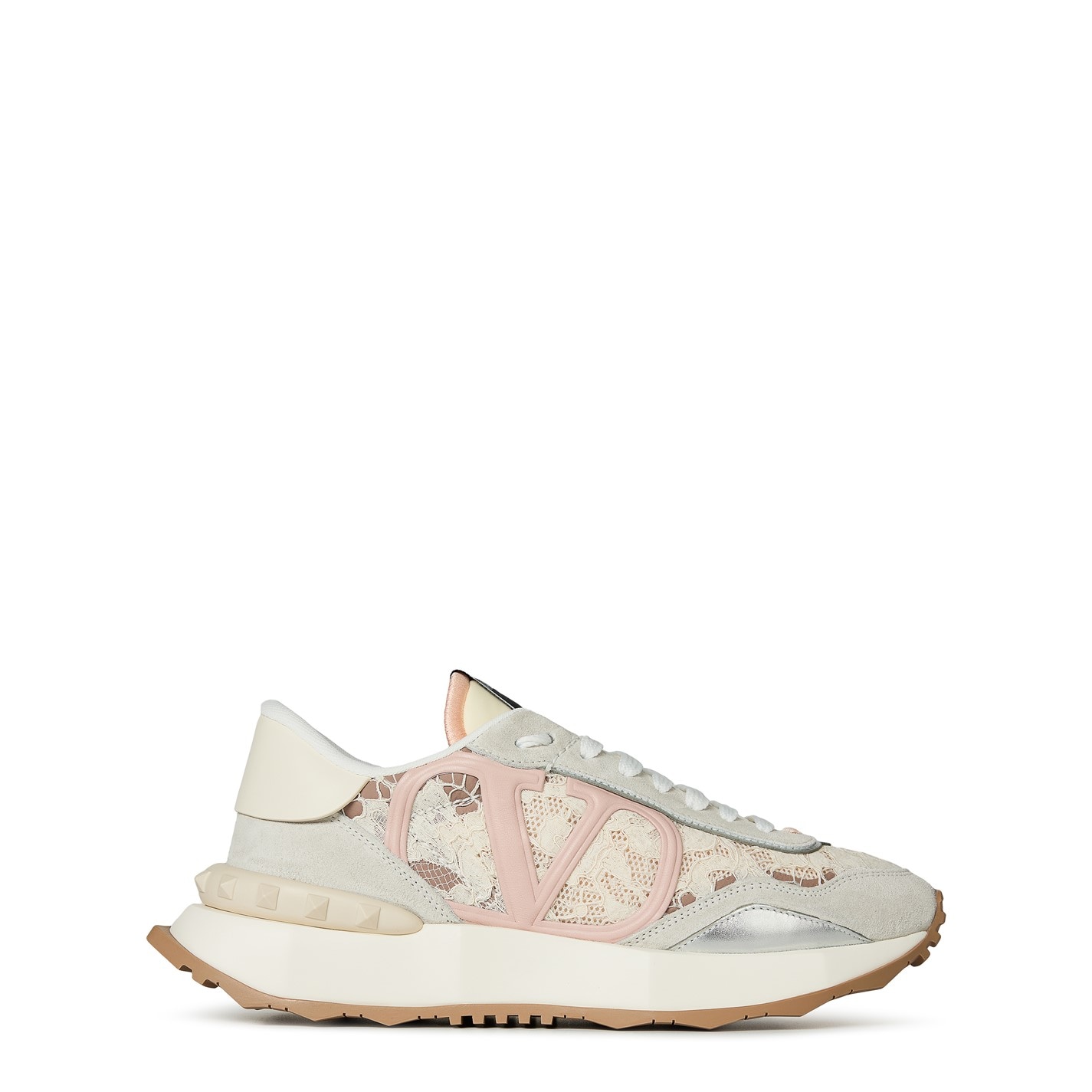 VALENTINO GARAVANI Lace And Mesh Lacerunner Trainers