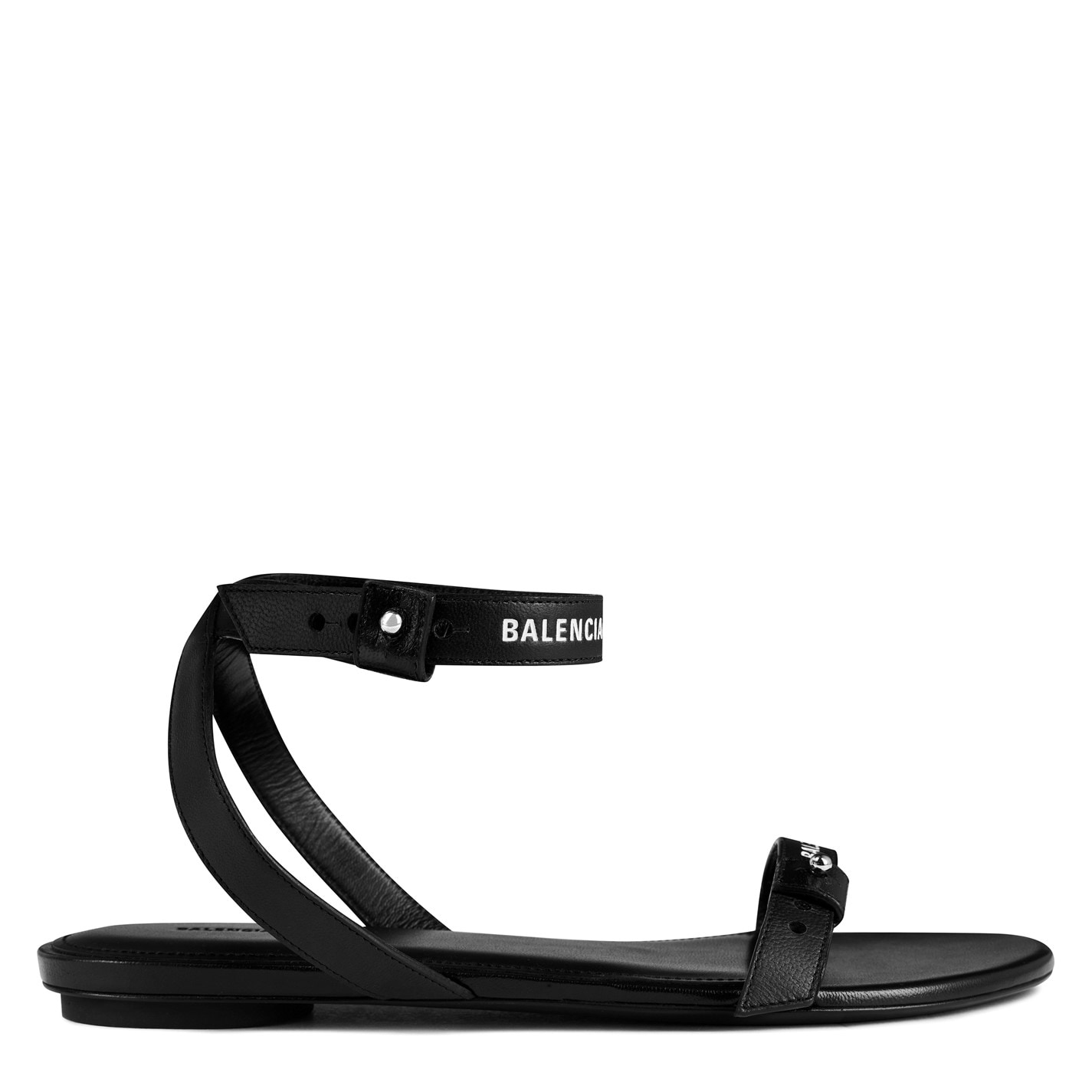 Balenciaga round flat on sale sandals