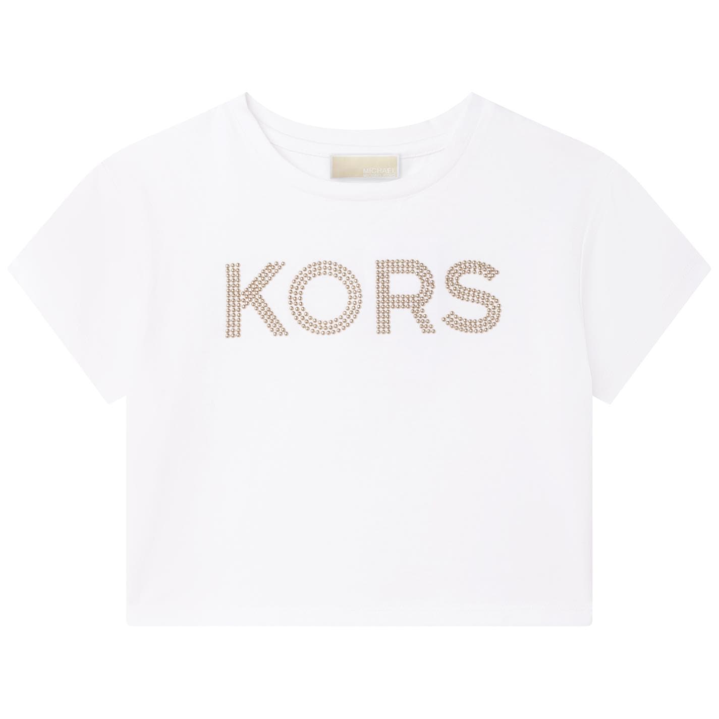 MICHAEL KORS Sequin Logo T Shirt | Cruise Fashion