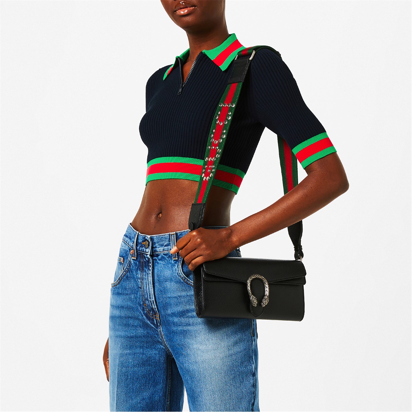 Gucci knitted discount polo