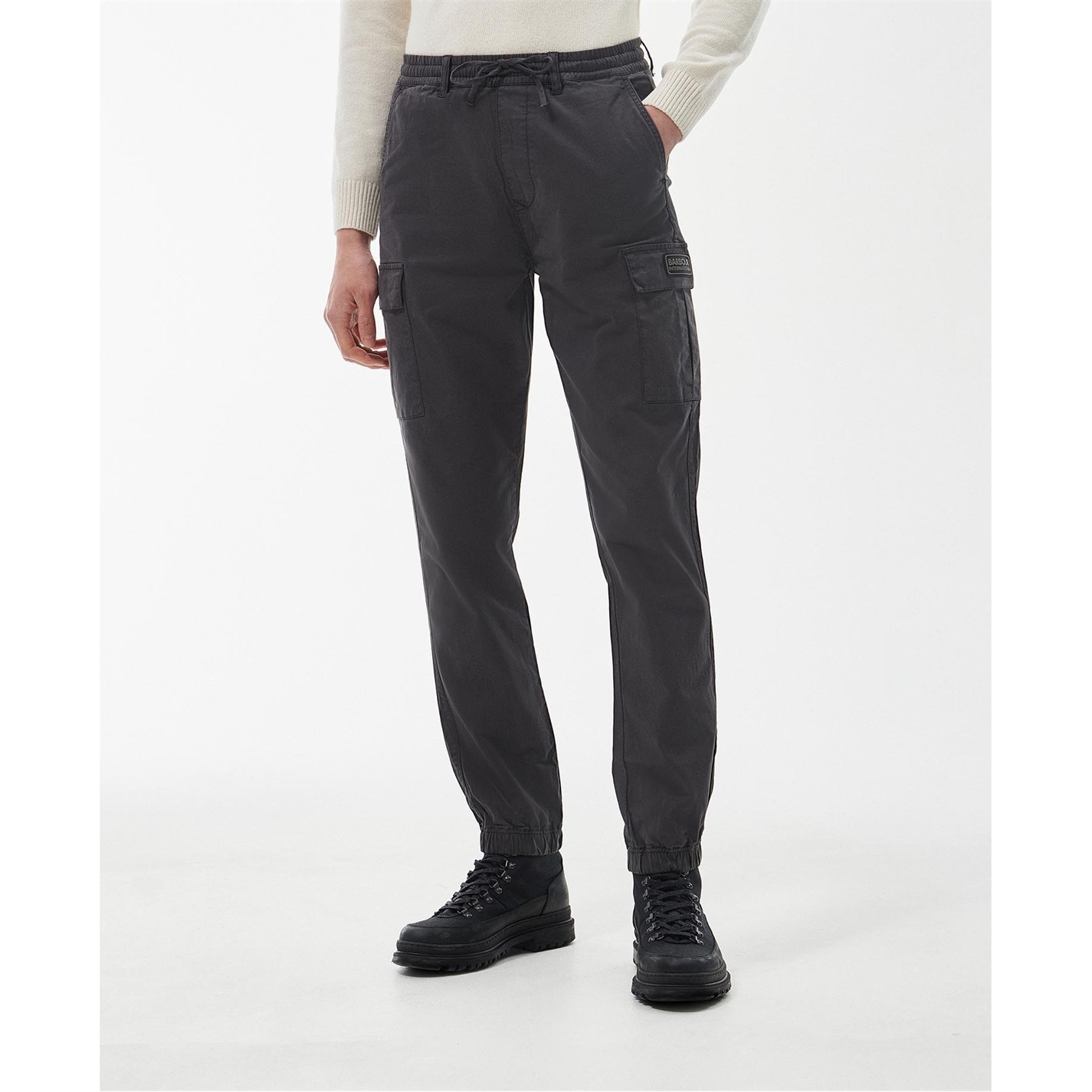 Barbour trousers mens Black online