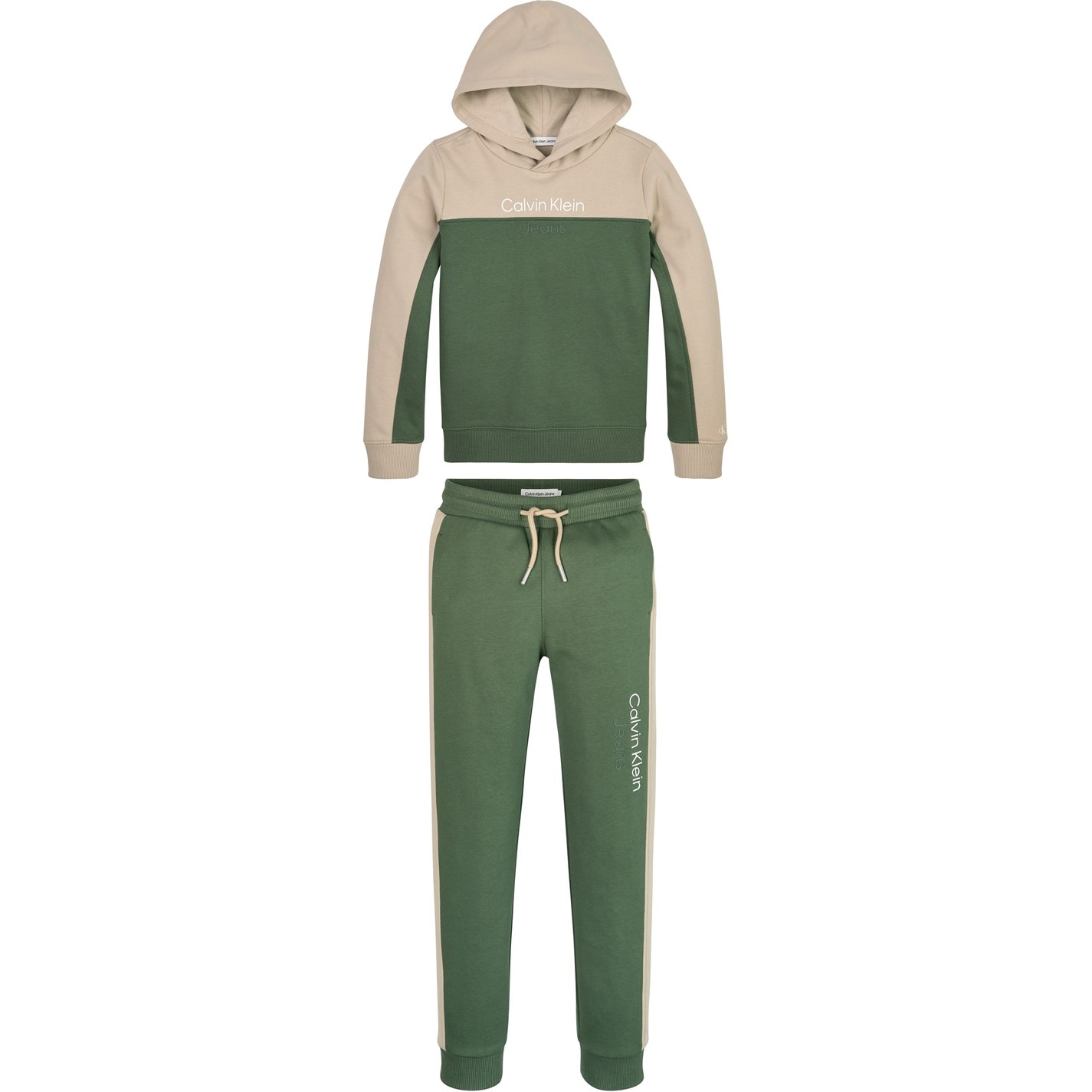 Army green 2024 calvin klein set