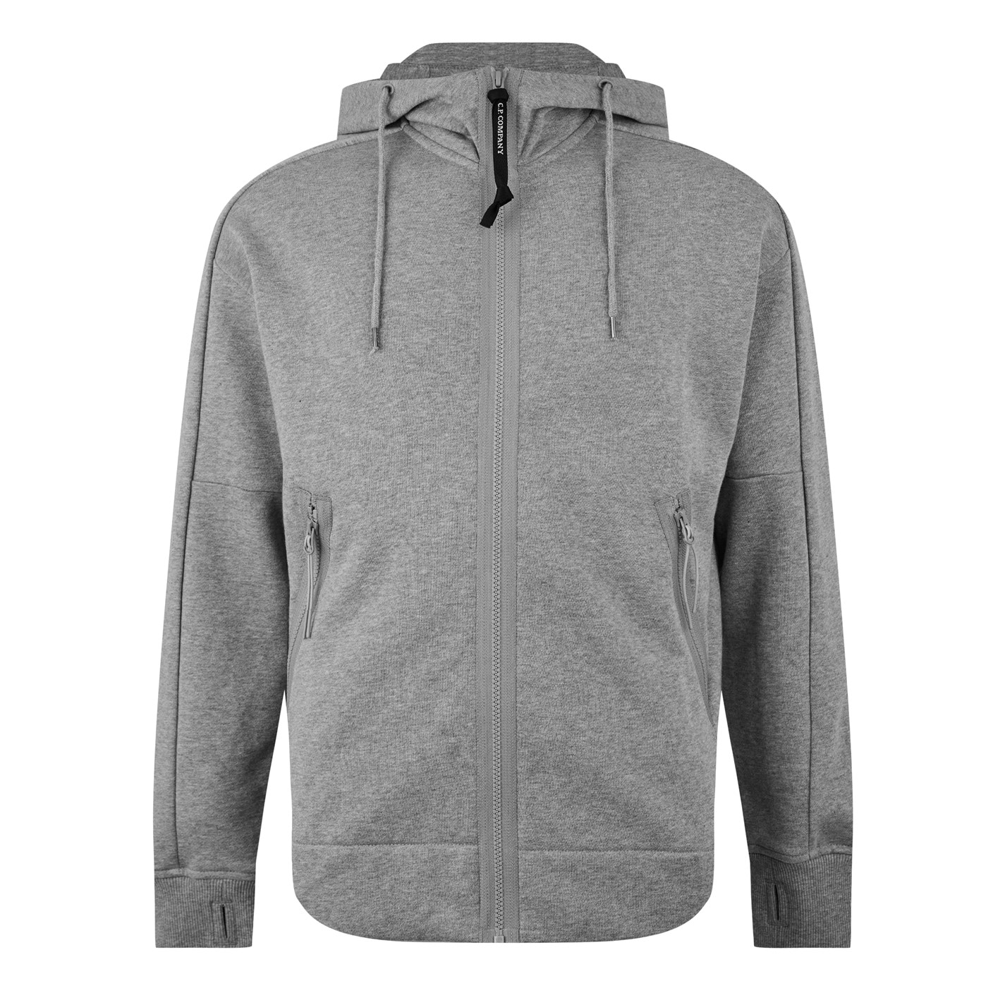 cp company grey hoodie