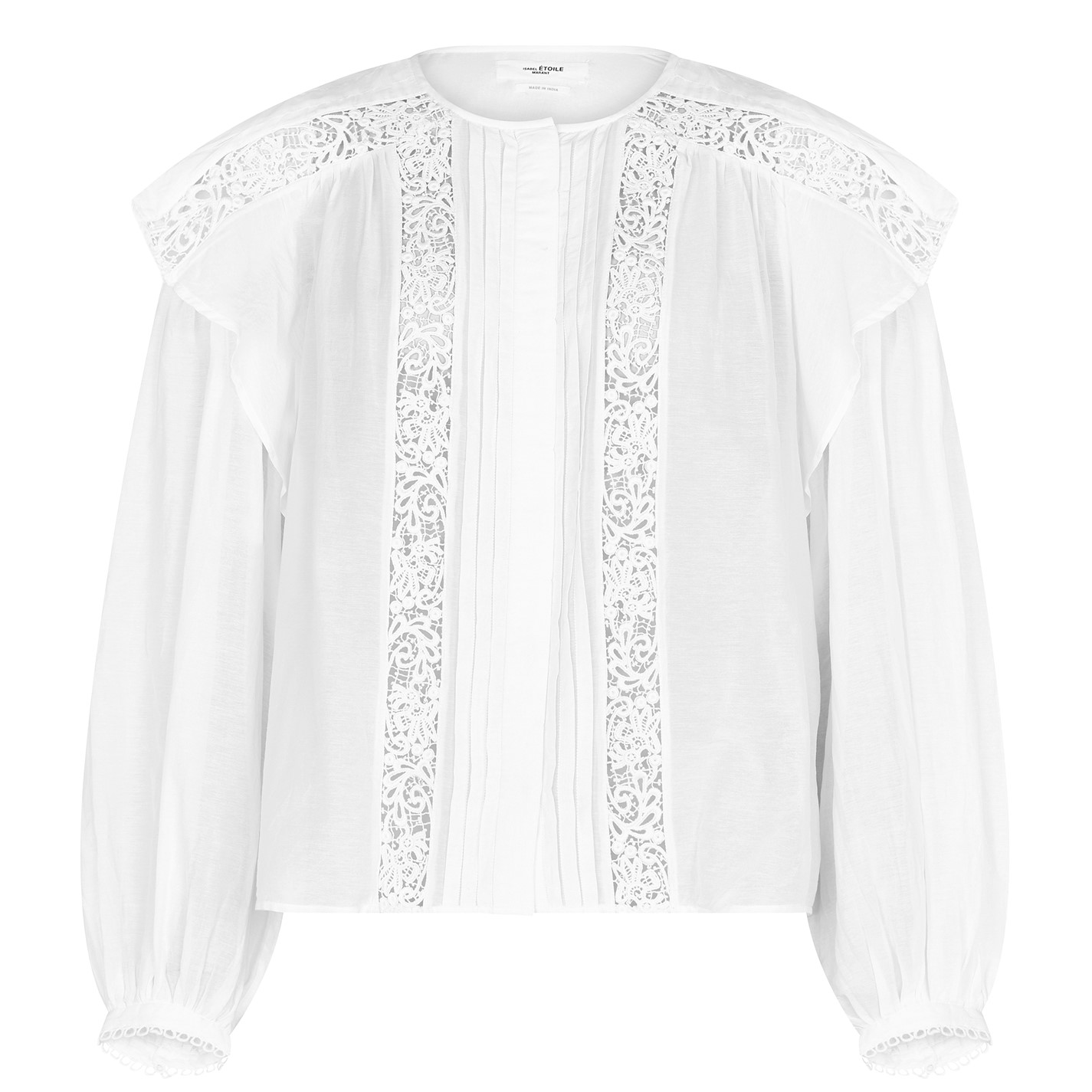 MARANT ETOILE Georgina Lace Cotton Blouse | Cruise Fashion