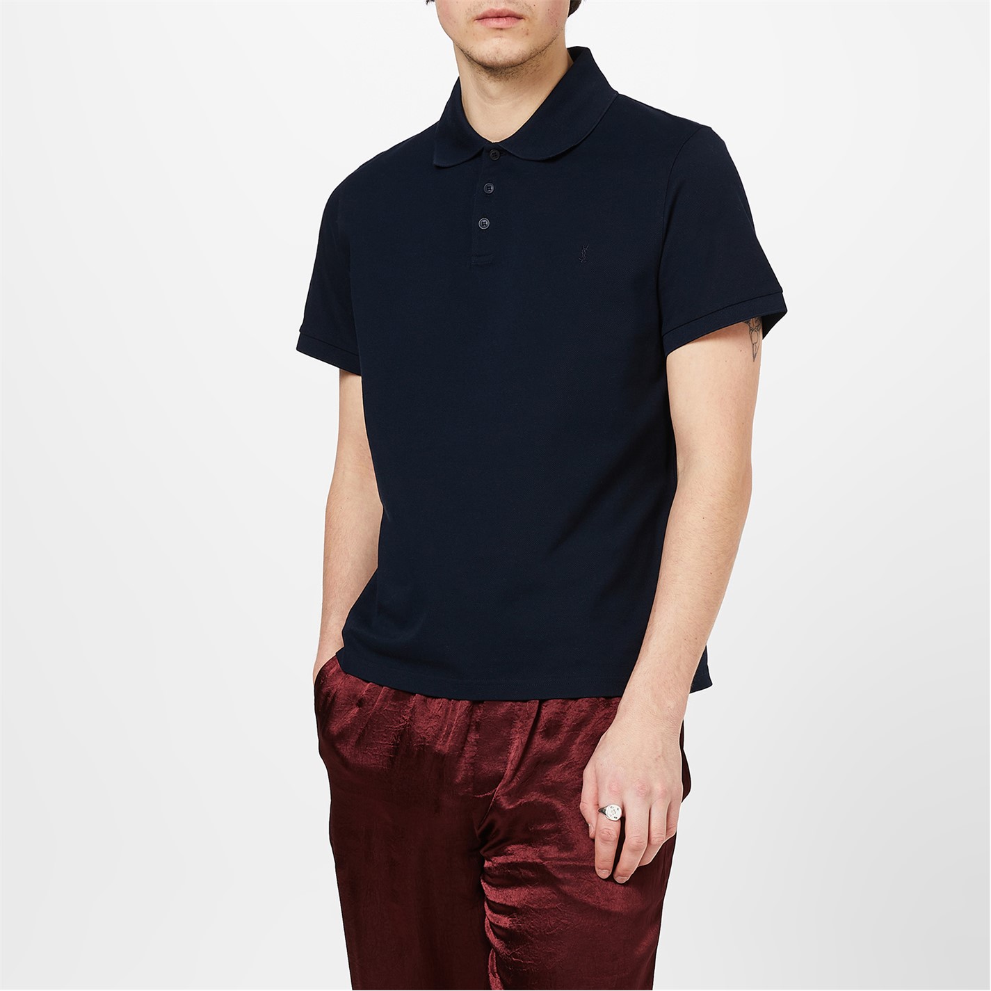 saint laurent men's polo shirt