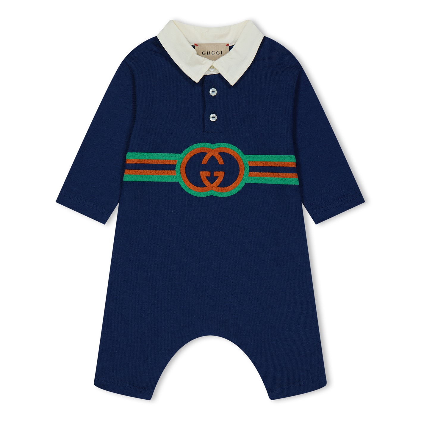 GUCCI Interlocking G Cotton Baby Grow Girls