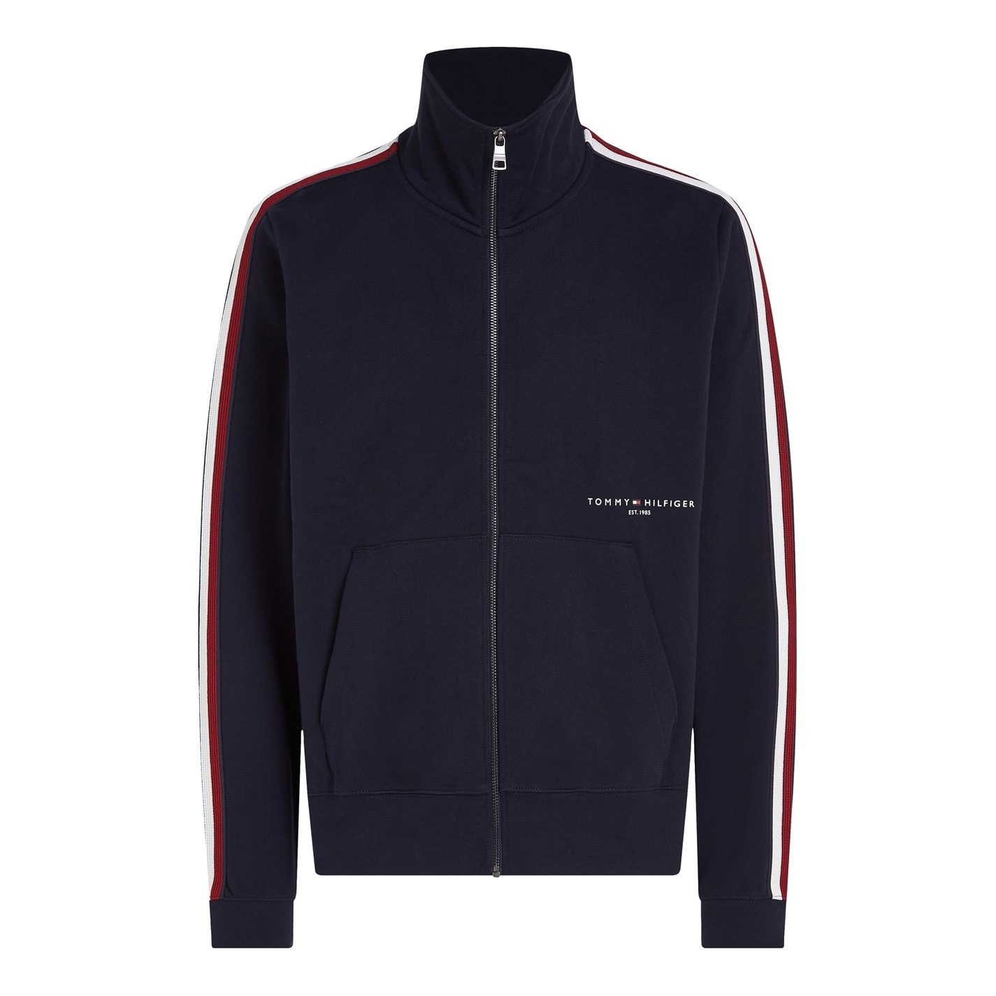 tommy hilfiger fleece zip front jacket