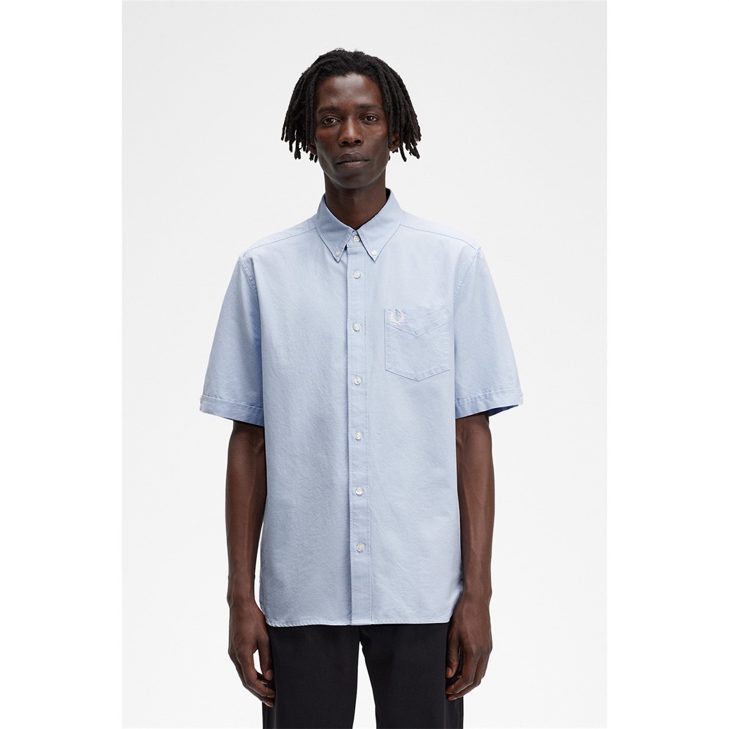 Fred perry oxford hot sale shirt short sleeve