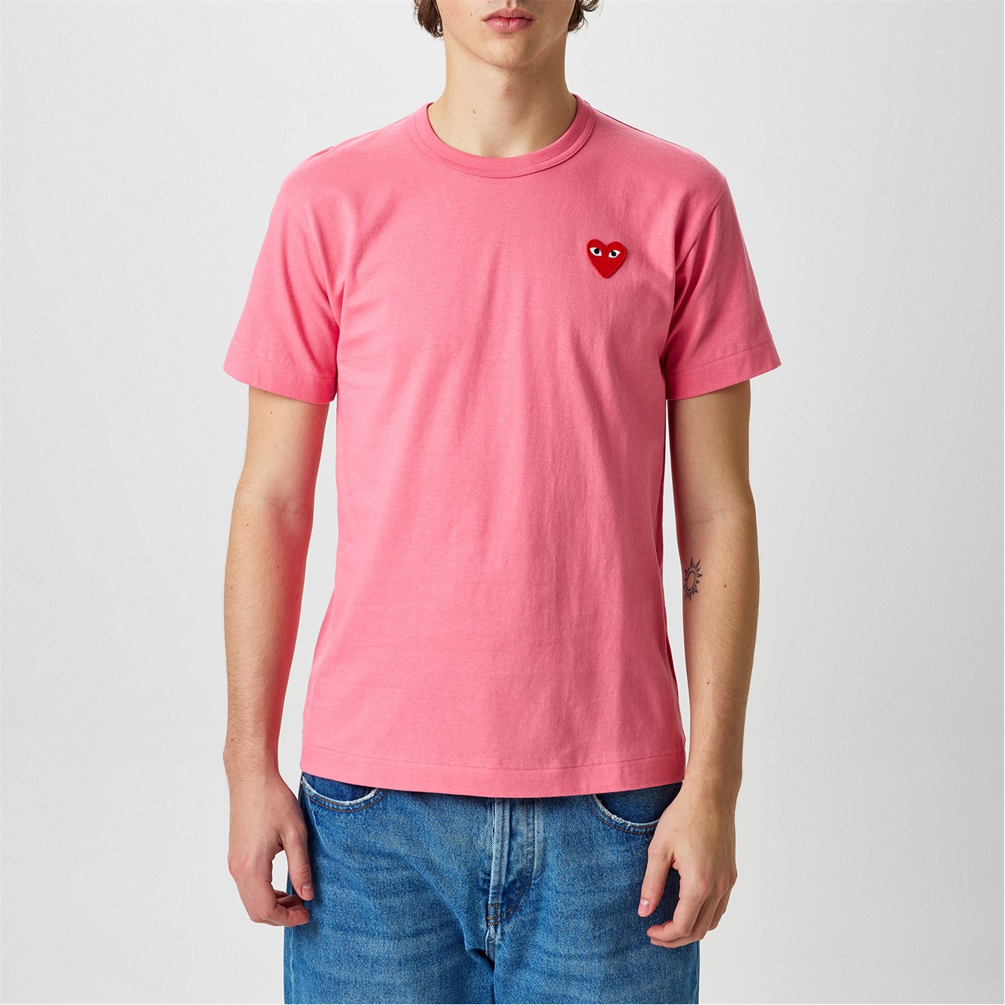 comme des garcons play red heart tee