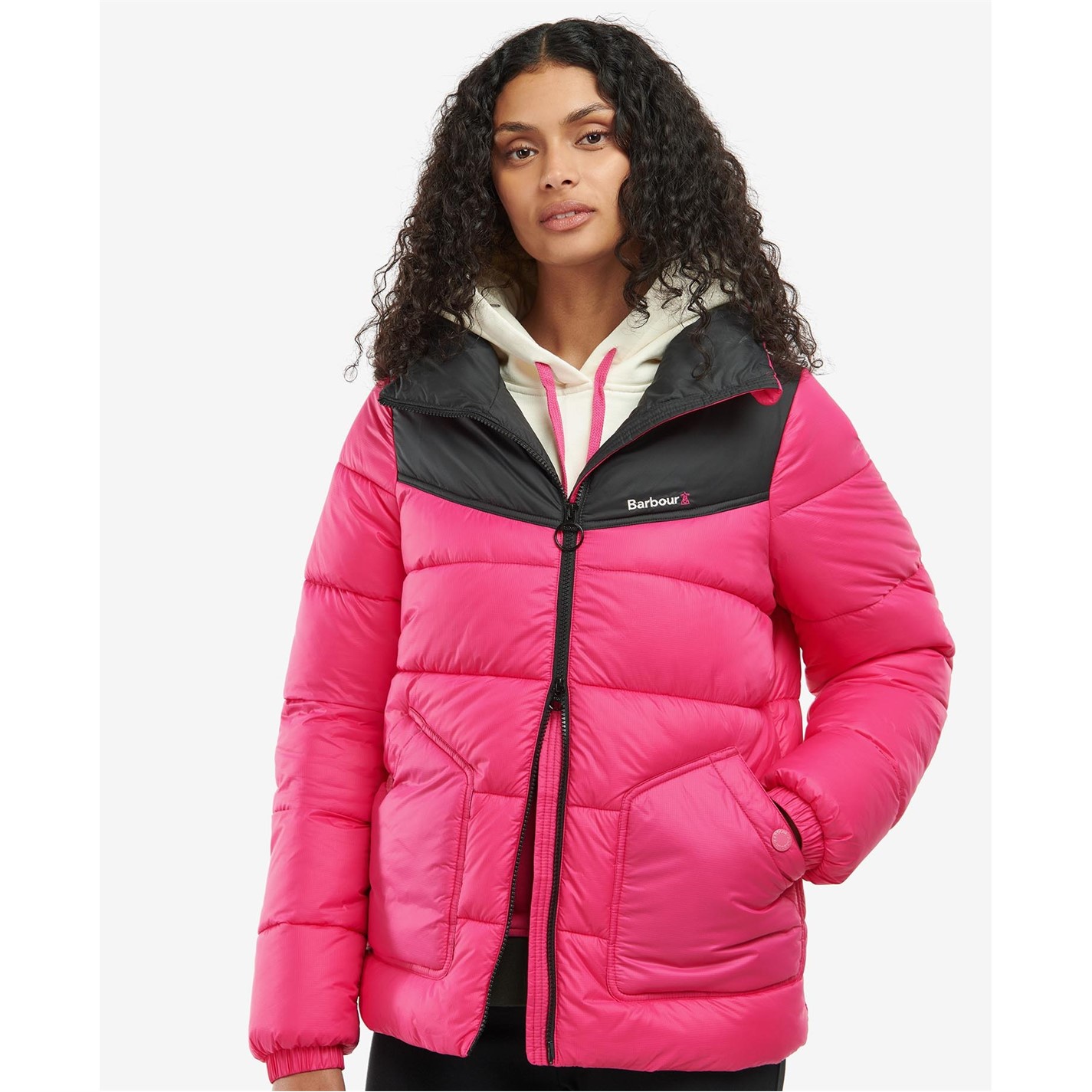 Barbour pink clearance quilted jacket