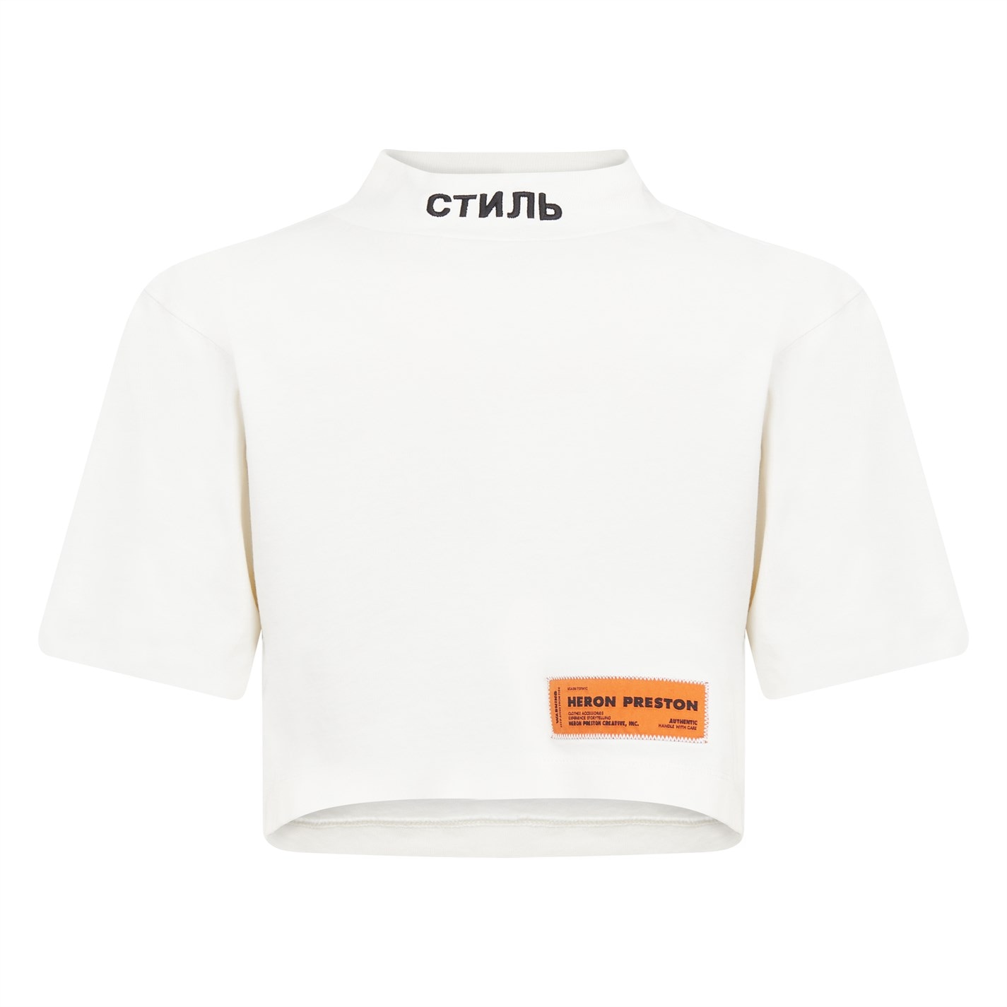 HERON PRESTON Ctnmb Turtleneck Crop Top Cruise Fashion