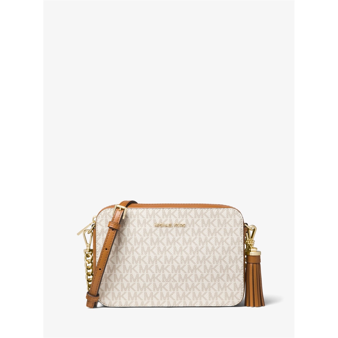 Michael kors white signature on sale bag