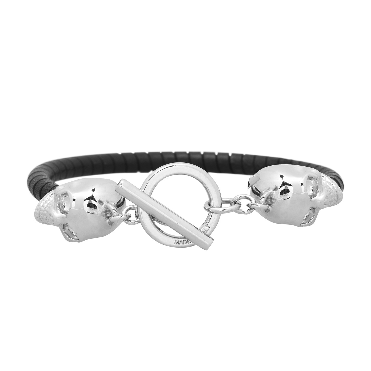 Alexander mcqueen silver skull on sale bracelet