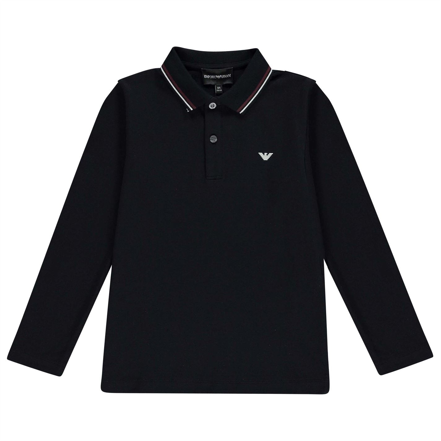 Emporio Armani Long Sleeve Tipped Polo