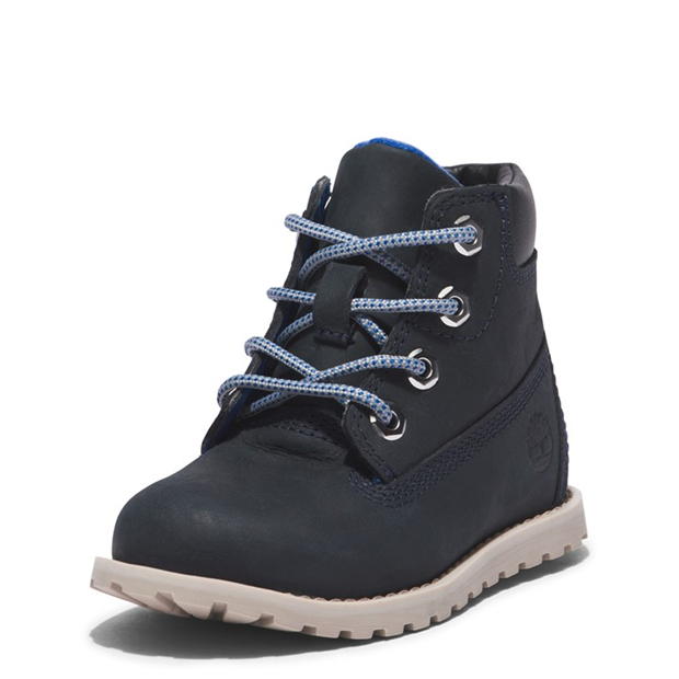 Infant navy store timberland boots