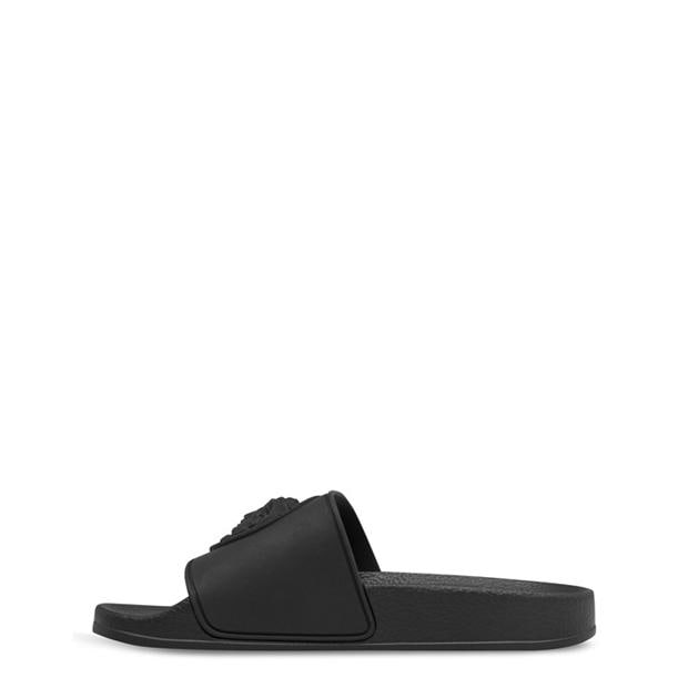 Versace best sale black sliders