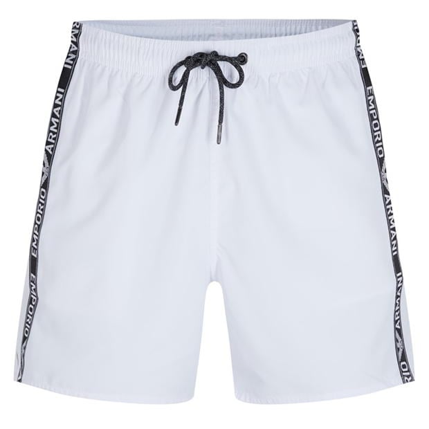 White armani swim store shorts