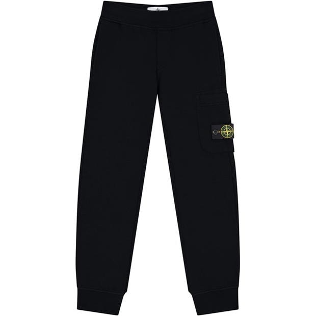 Stone island fleece hot sale badge jogging bottoms