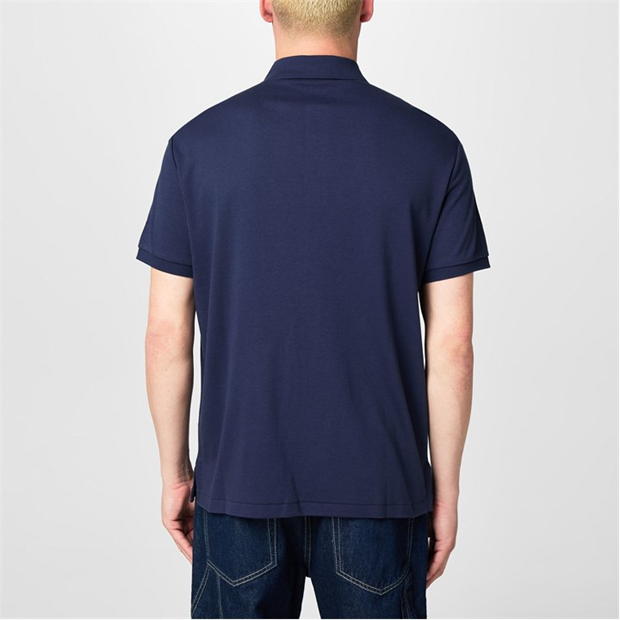 slim pima logo polo shirt