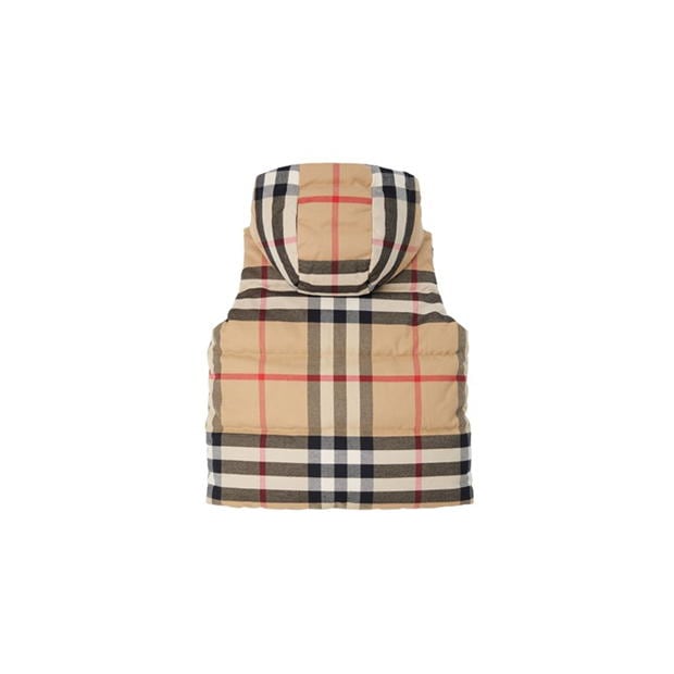 BURBERRY Reversible Check Puffer Gilet Junior | Cruise Fashion