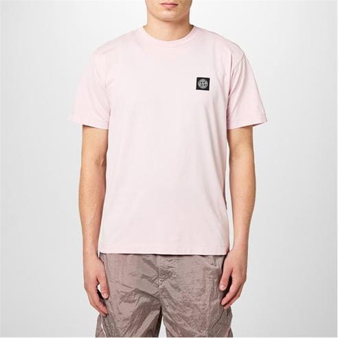 Stone island t hot sale shirt middle logo