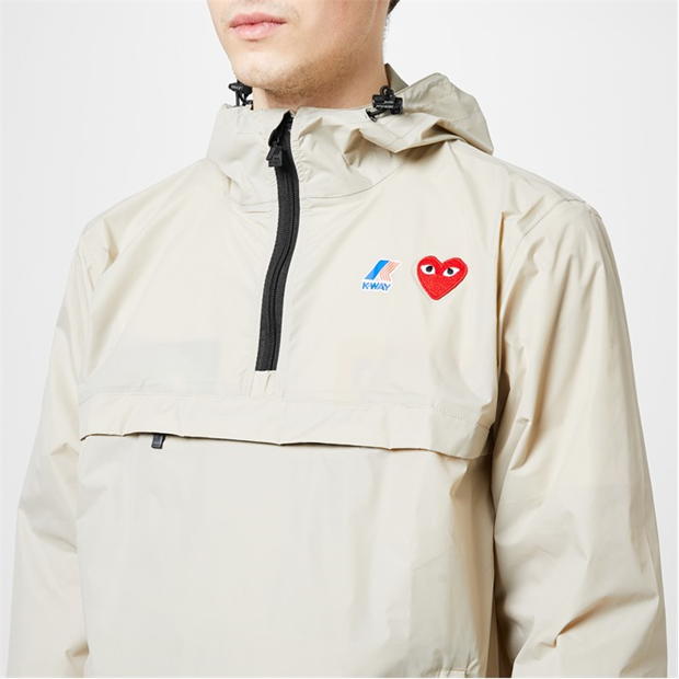 COMME DES GARCONS PLAY X K-Way Full Zip Jacket